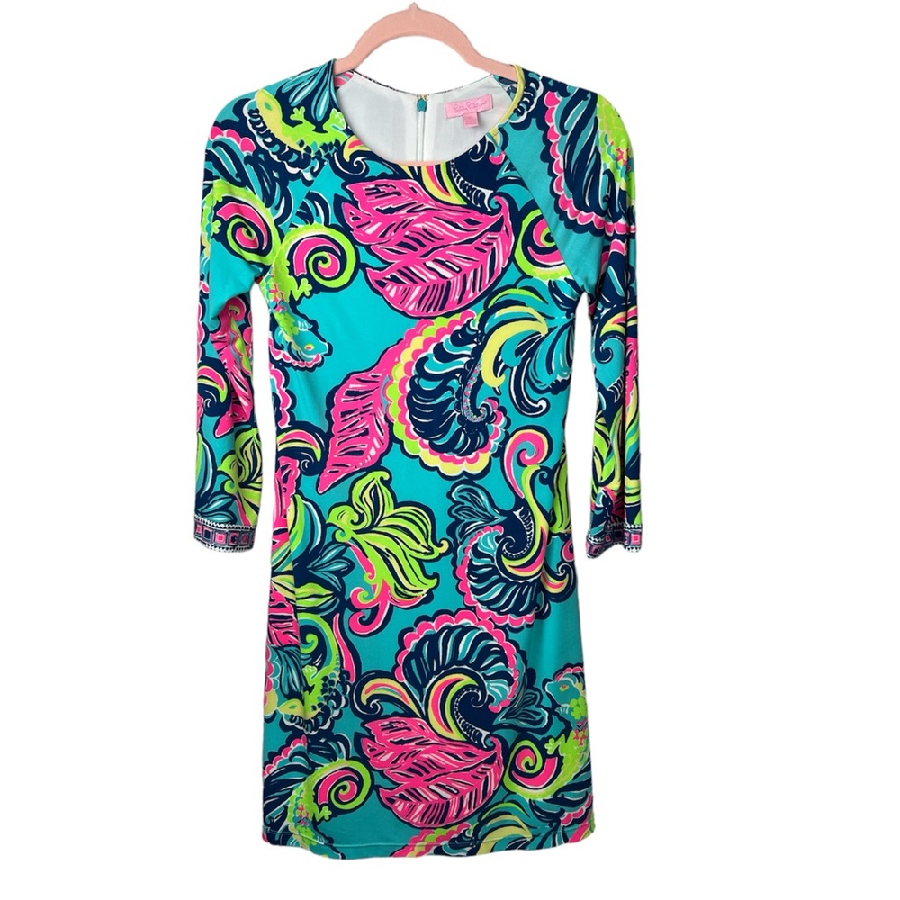 Lilly Pulitzer Women's Colorful Tropical‎ Print Dress Size XS